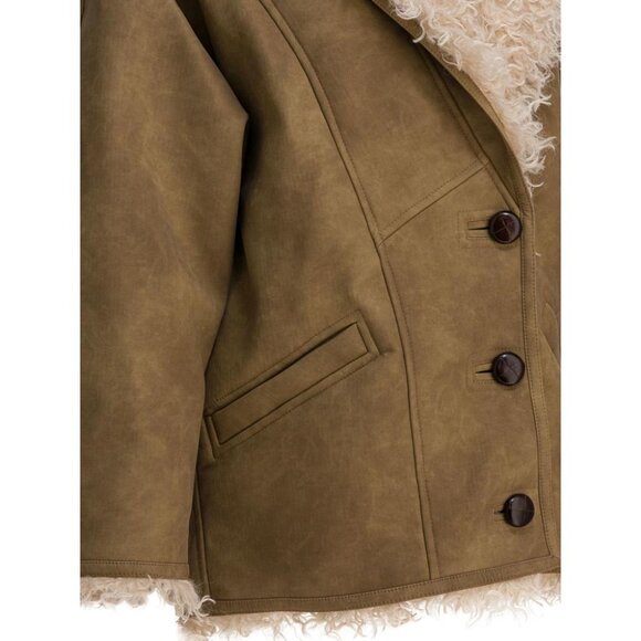 Marant Étoile Clea Shearling Jacket tag size 36 Women - Picture 4 of 4